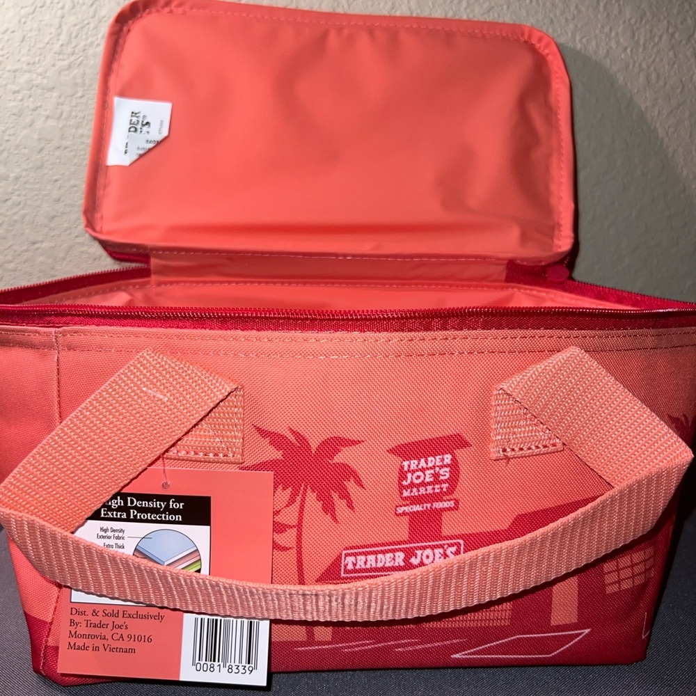 Trader Joe's Pink Insulated Lunch Bag